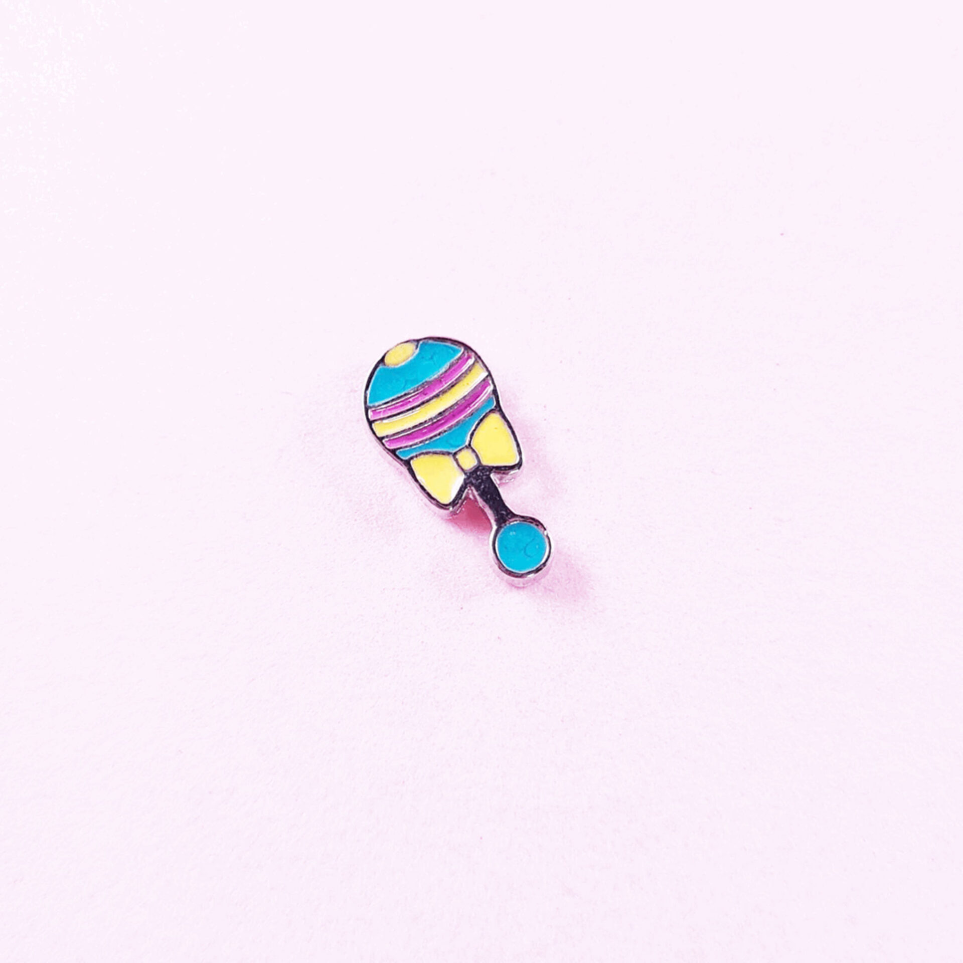 Baby Rattle Floating Charm
