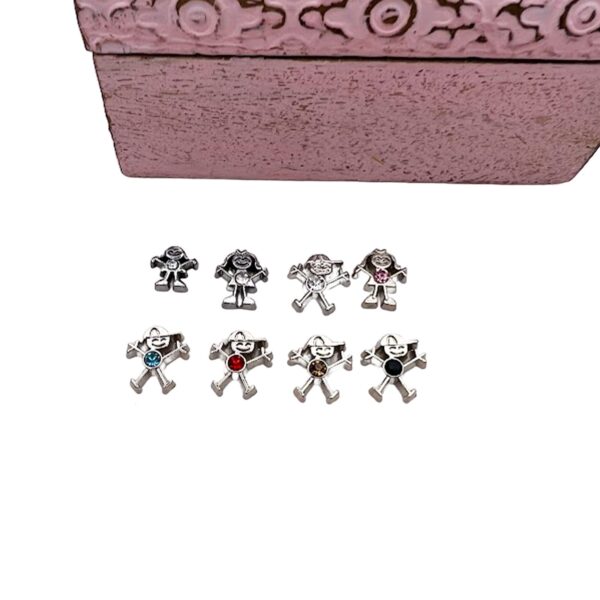 Crystal People Floating Charms