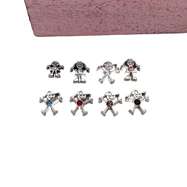 Crystal People Floating Charms