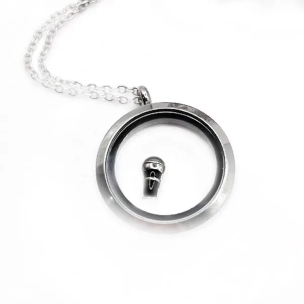 Microphone Floating Charm