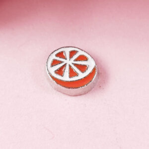 Orange Floating Charm 5 Orange Floating Charm
