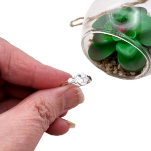 September Birthstone Signet Ring