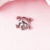 Skull and Bones Floating Charm