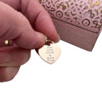 Heart Necklace Charm Rose Gold