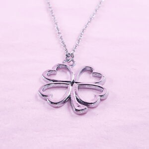 Four Leaf Clover Necklace Silver 7 Four Leaf Clover Necklace
