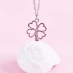 Four Leaf Clover Necklace Silver