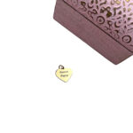 Heart Necklace Charm Gold 15x12mm