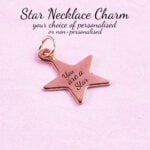 Star Necklace Charm Gold