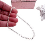 Sterling Silver Anklet Belcher 3.5mm