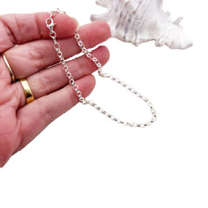 Sterling Silver Anklet Belcher 7 Anklet