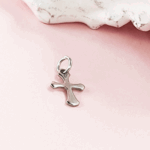 Cross Necklace Charm Silver