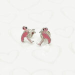 Sterling Silver Flamingo Earrings