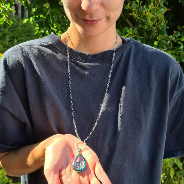 Floating Locket Teardrop