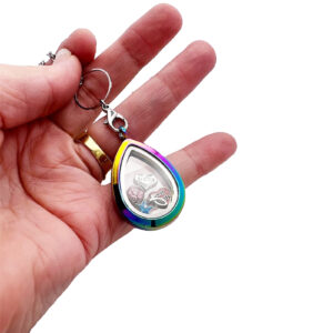 Floating Locket Teardrop
