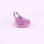 Heart Necklace Charm Silver 7x10mm