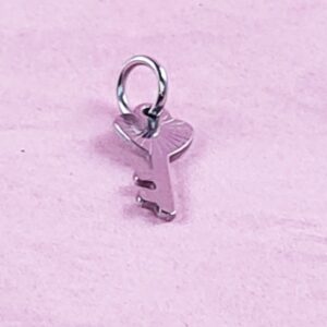 Key Necklace Charm Silver 7 Key Necklace Charm