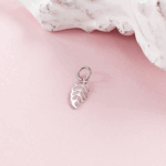 Leaf Necklace Charm Silver