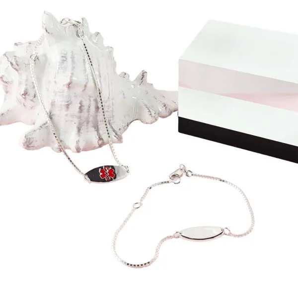 Sterling Silver Medical Bracelet