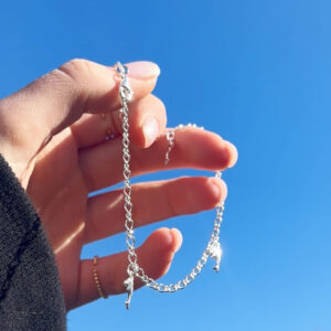 Sterling Silver Dolphin Anklet