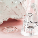 Sterling Silver Ring Open Heart