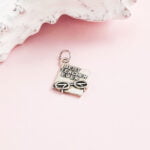 Teacher Necklace Charm Silver