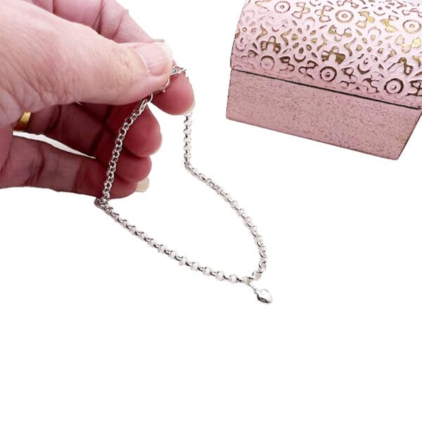 Anklet Belcher Link Heart