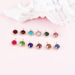 Rose Gold Birthstone Charms 5mm