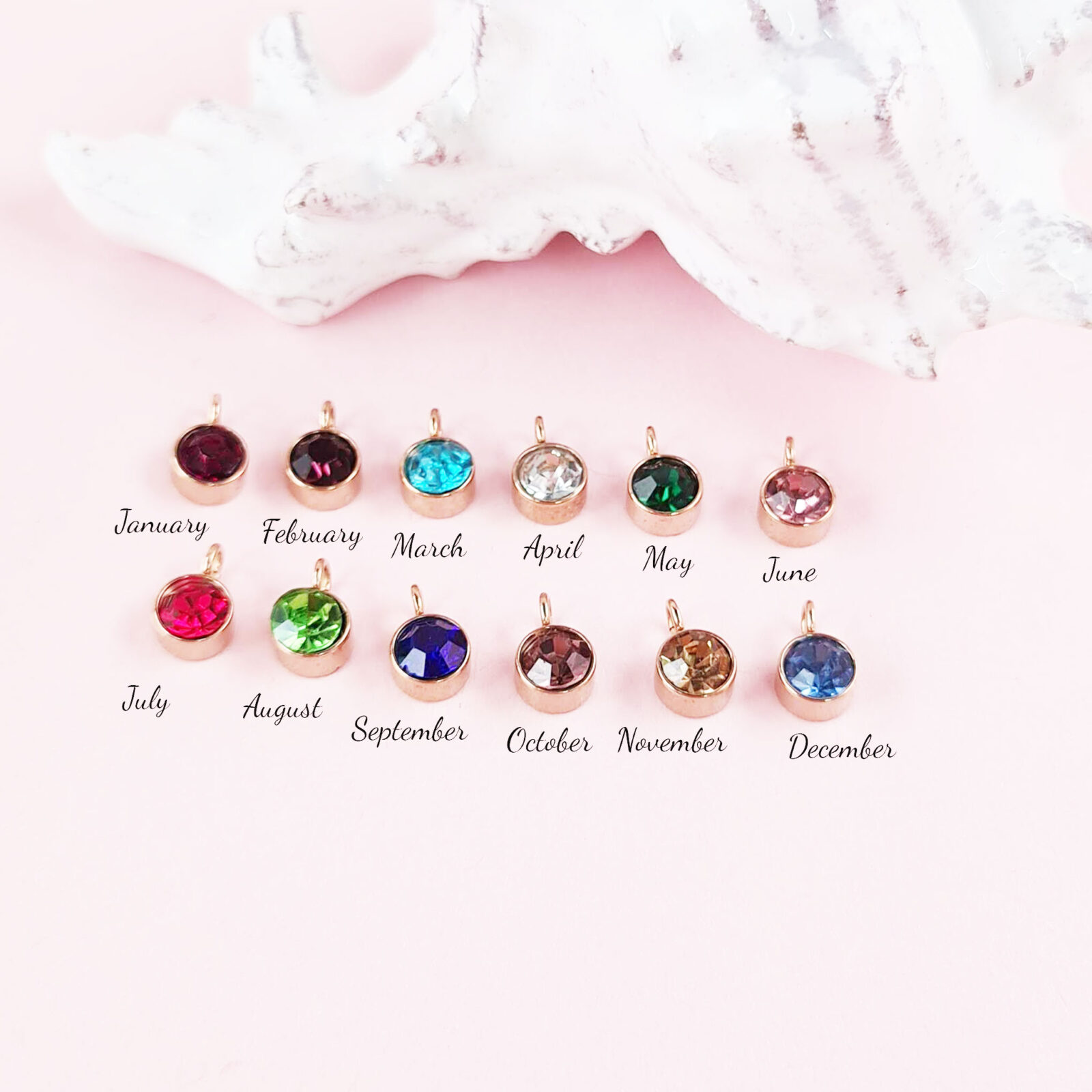 Birthstone Necklace Charms