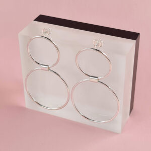 Double Circle Drop Earrings