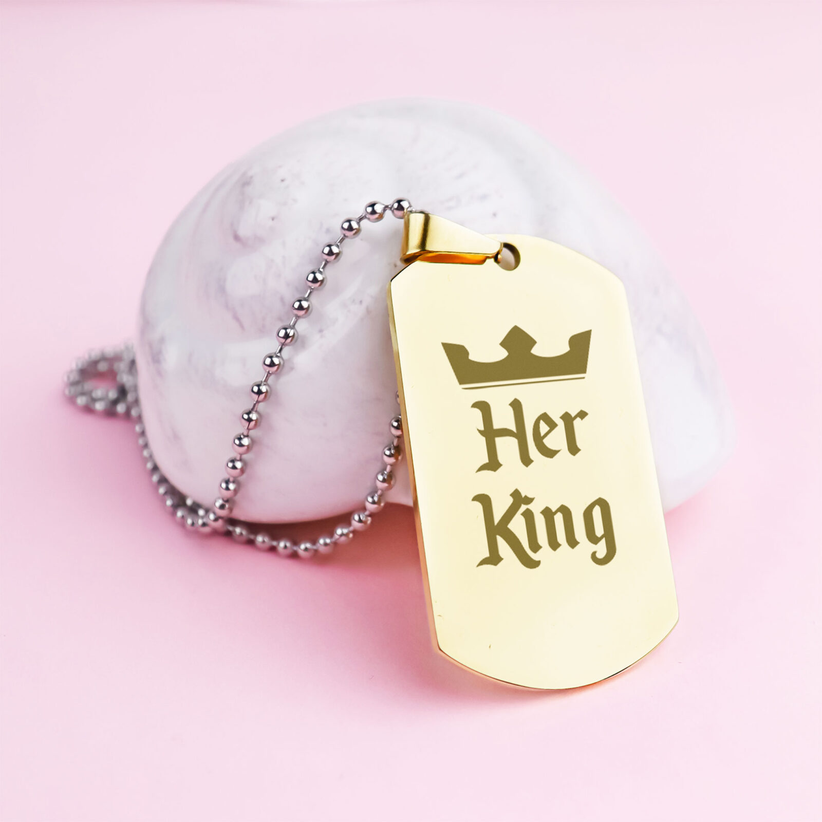 Her King Army Necklace