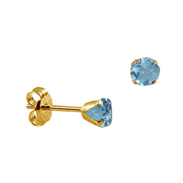 9ct Gold Birthstone Earrings
