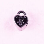 Bead Charms Heart Lock