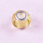 Charm Glass Beads Yellow