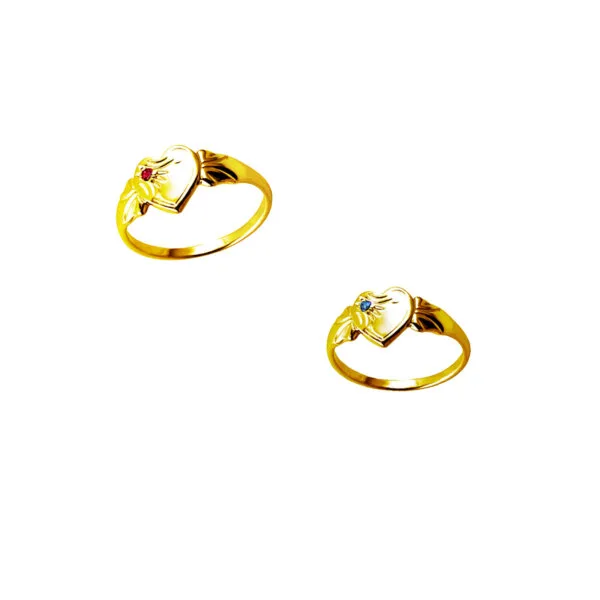 9ct Gold Birthstone Signet Ring