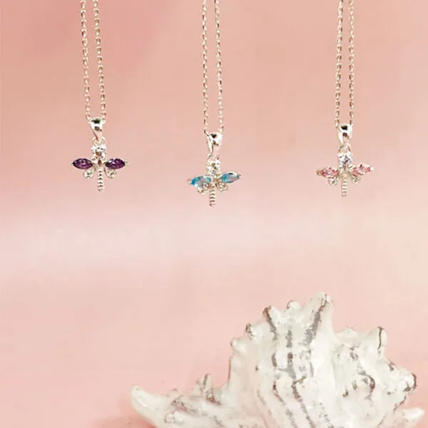 Sterling Silver Dragonfly Necklace