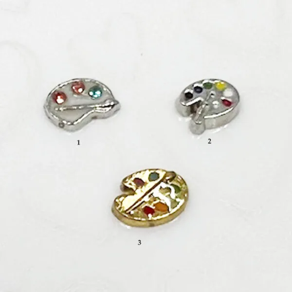 Artist Palette Floating Charms