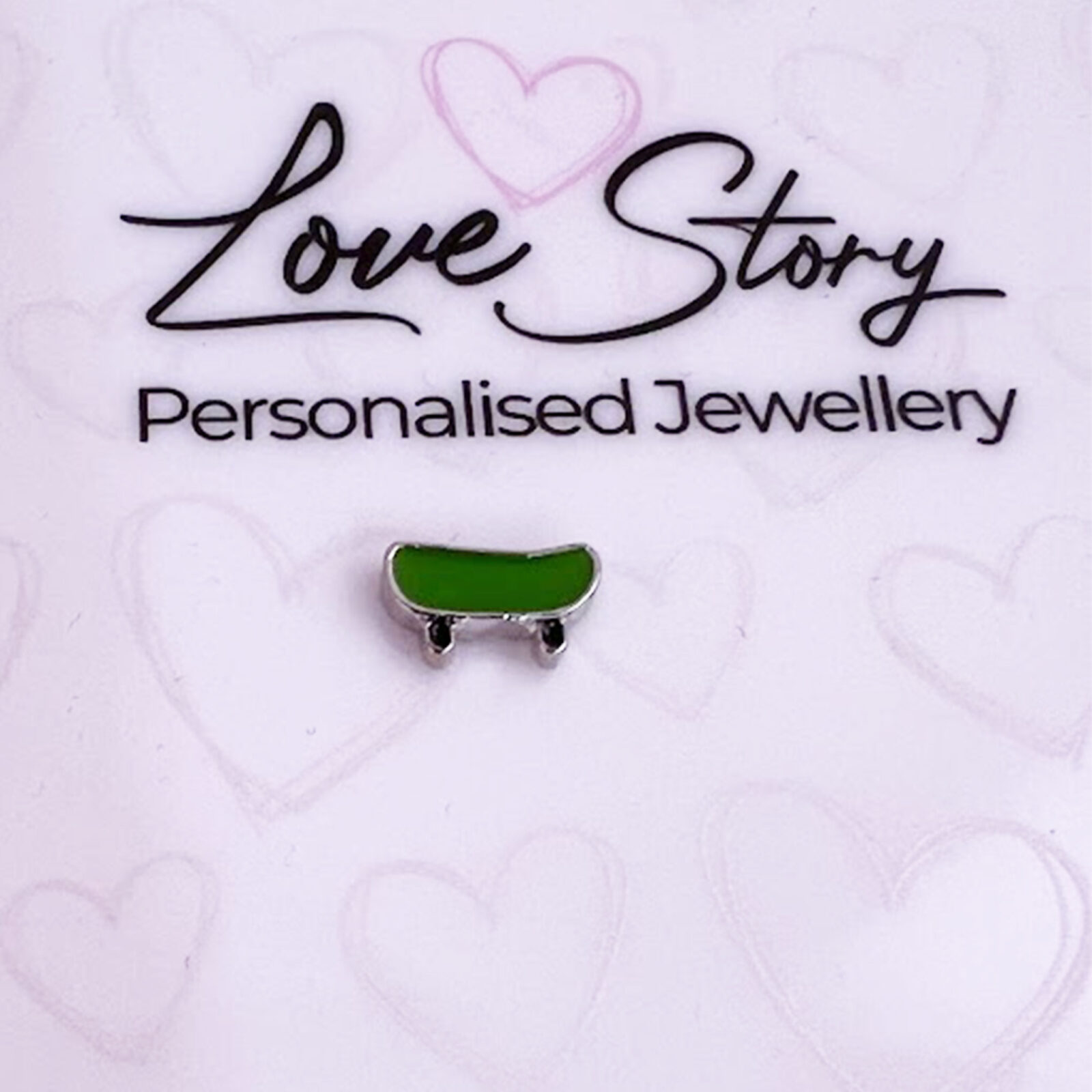 Skateboard Floating Charm