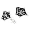 Sterling Silver Spiderweb Earrings 1