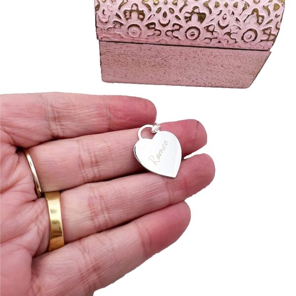 Sterling Silver Personalised Heart