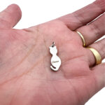 Silver Cat Necklace Charm