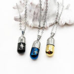 Two Tone Cremation Necklace