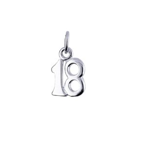 Sterling Silver Eighteenth Necklace
