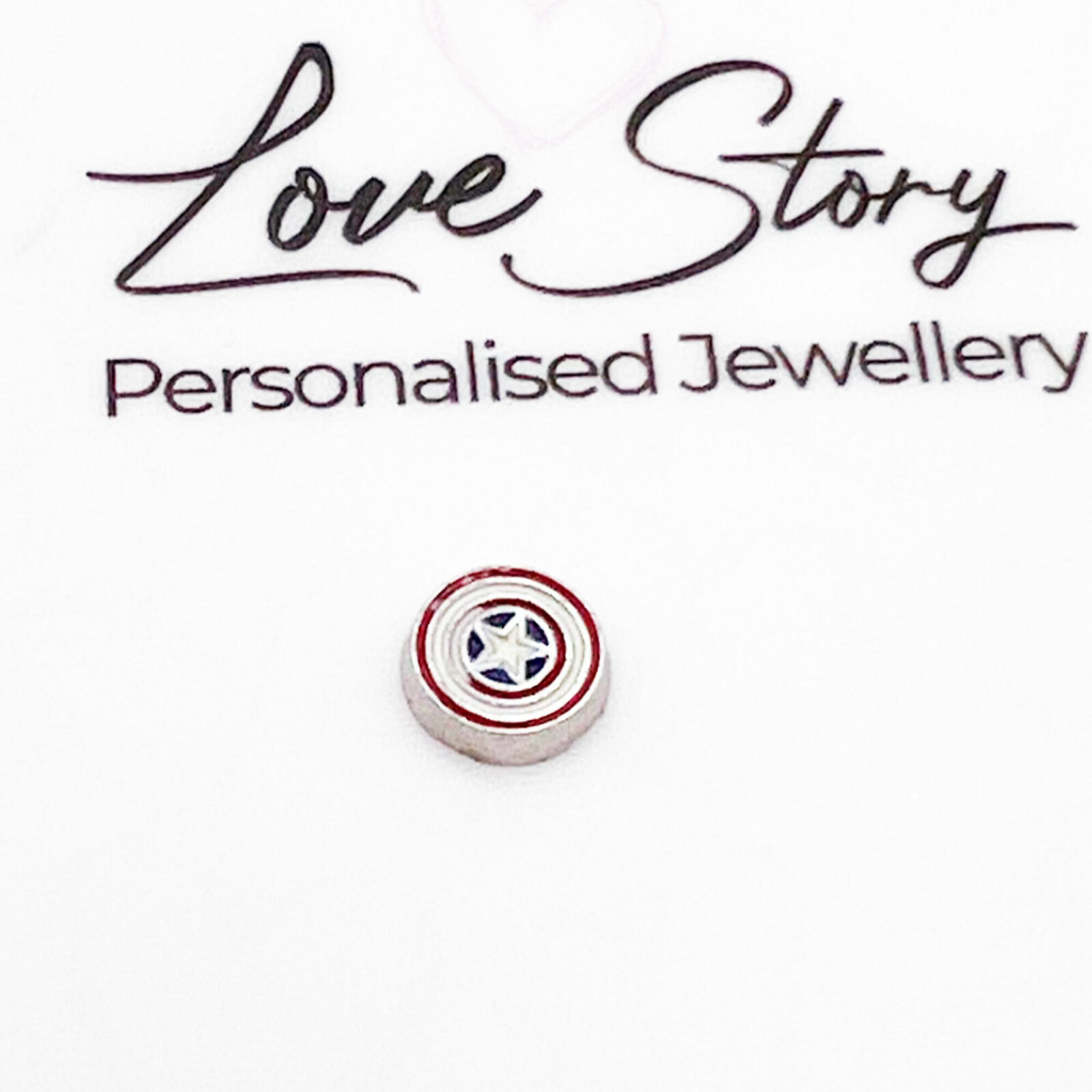 Captain America Floating Charm