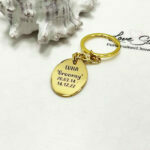 Oval Pet Memorial Keyring