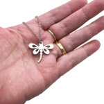 Silver Dragonfly Necklace