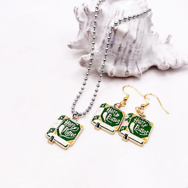 Hogwarts Spell Book Necklace