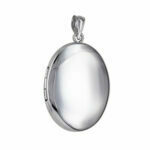 Sterling Silver Oval Memorial Locket