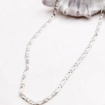 Sterling Silver Figaro Necklace Chain