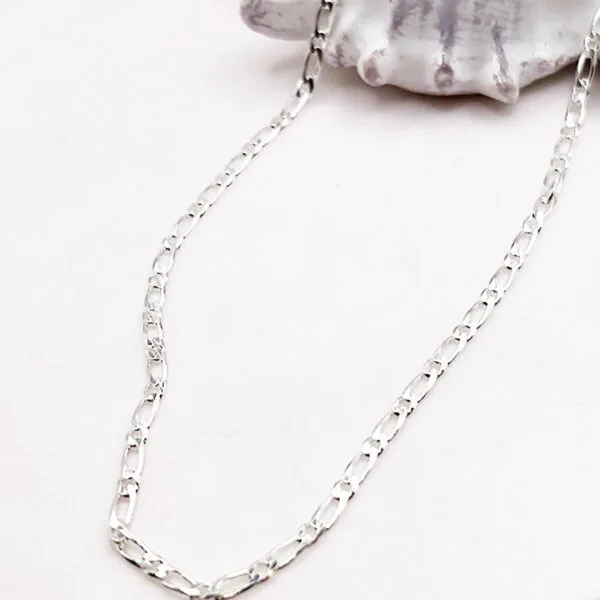 Sterling Silver Figaro Necklace