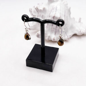 Sterling Silver Tiger Eye Earrings 7 Tiger Eye Earrings